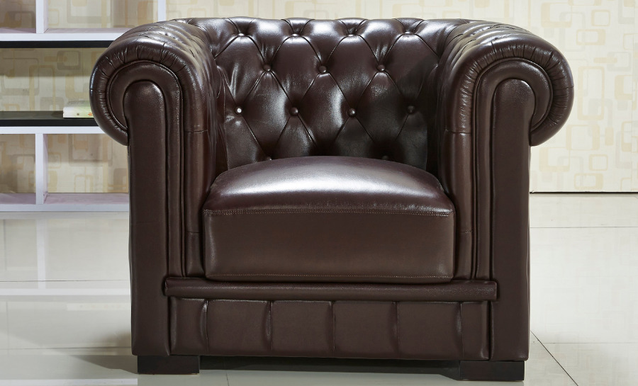 leather club sofa