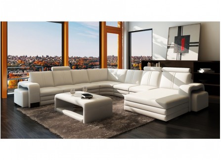 Sofas, Couches & Lounges - Customisable Leather Sofa at Desired Living