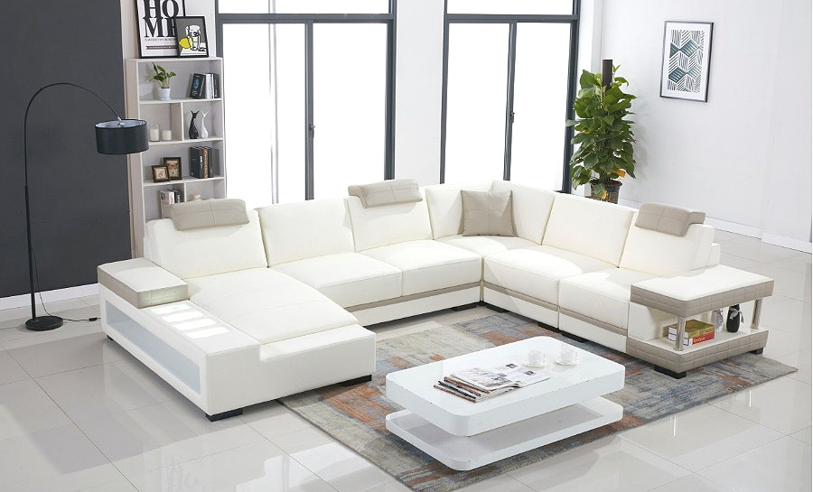 Prichard Leather Sofa Lounge Set - Customisable Leather Sofa at Desired ...